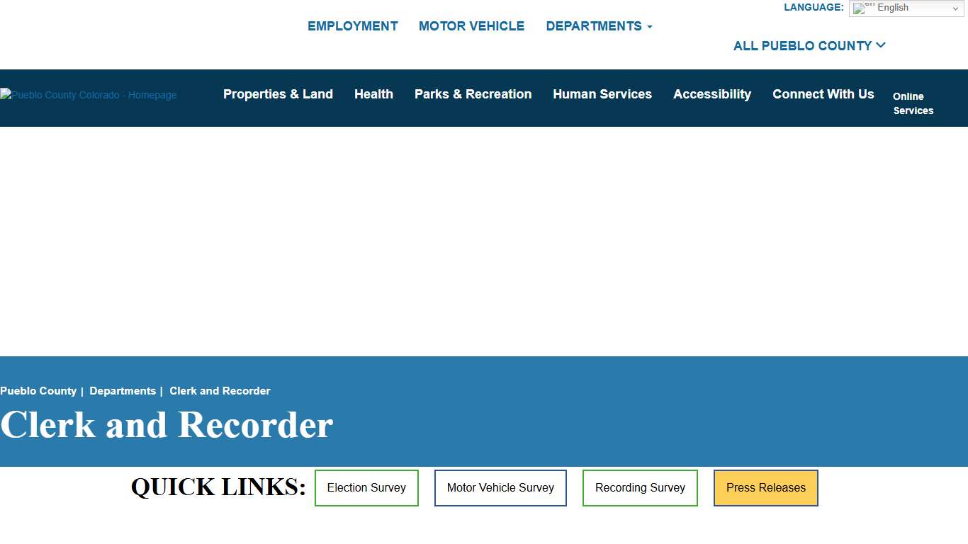 Clerk and Recorder Pueblo County